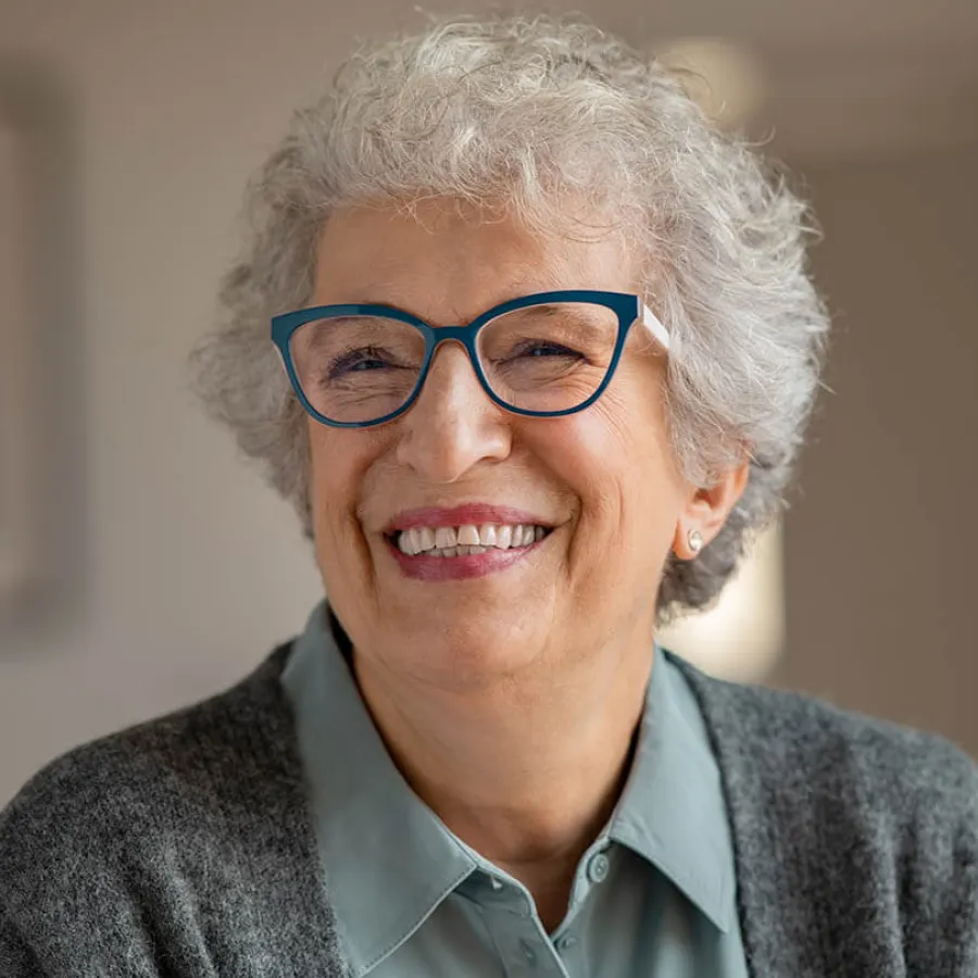 a man wearing glasses