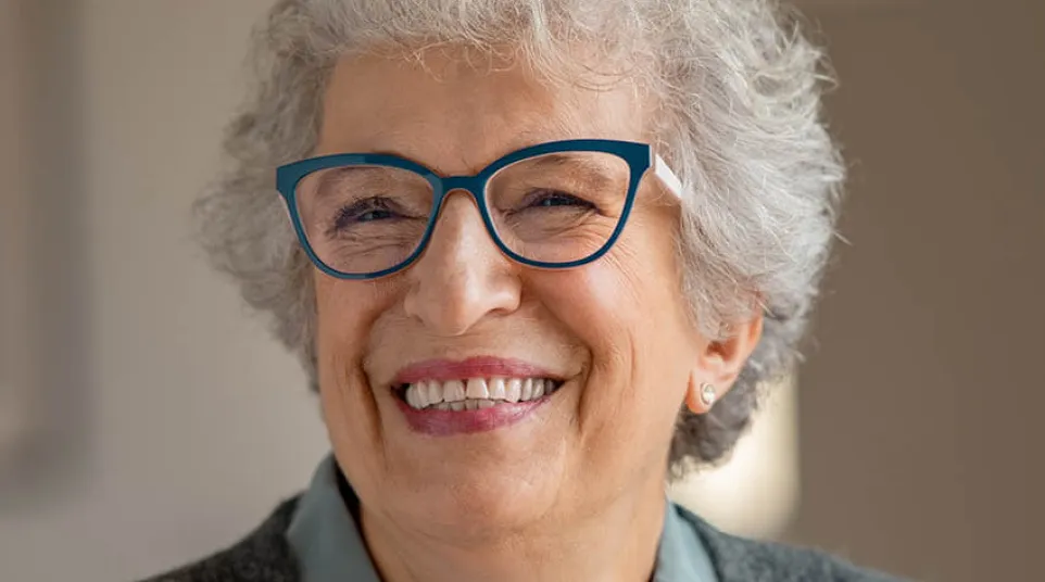 a man wearing glasses